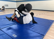Marie Clarac 2024, 90 girls, 6 ‘hands-on’ simulation oriented self-defence classes working on standing and ground attacks. Good job to everyone who put their heart and soul into it. www.manoli.ca