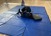 Marie Clarac 2024, 90 girls, 6 ‘hands-on’ simulation oriented self-defence classes working on standing and ground attacks. Good job to everyone who put their heart and soul into it. www.manoli.ca