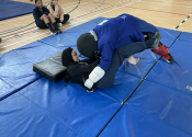 Marie Clarac 2024, 90 girls, 6 ‘hands-on’ simulation oriented self-defence classes working on standing and ground attacks. Good job to everyone who put their heart and soul into it. www.manoli.ca