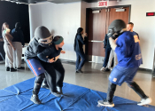 Marie Clarac, 2025. Three groups - 90 girls X 18 sessions. Our instructors & simulators.