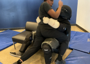 Marie Clarac, 2025. Three groups - 90 girls X 18 sessions. Our instructors & simulators.