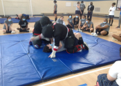 155 teenage girls participated on our 6 weeks "hands-on" women's self-defence course at Marie Clarac school, in Montreal. What a challenge these girls were. Empowerment and hard work in order to manage the chaos and panic that occurs during a harmful confrontation. So proud of all the participants. January to April, 2022. www.manoli.ca .