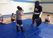 155 teenage girls participated on our 6 weeks "hands-on" women's self-defence course at Marie Clarac school, in Montreal. What a challenge these girls were. Empowerment and hard work in order to manage the chaos and panic that occurs during a harmful confrontation. So proud of all the participants. January to April, 2022. www.manoli.ca .
