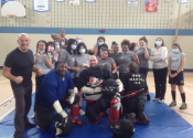 155 teenage girls participated on our 6 weeks "hands-on" women's self-defence course at Marie Clarac school, in Montreal. What a challenge these girls were. Empowerment and hard work in order to manage the chaos and panic that occurs during a harmful confrontation. So proud of all the participants. January to April, 2022. www.manoli.ca .