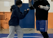 Collège de Montréal, Dec. 2025. Teens ‘hands-on’ se;f-defence workshop. Empowerment & confrontational scenarios. Well done! www.manoli.ca