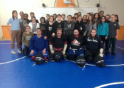 College de Montreal, 30 young warriors attended our "hands-on" no-nonsense, self-defence seminar. We were 4 instructors/simulators for this dynamic workshop which incorporated what to do if attacked standing and thrown to the ground. Job well done by all. Nov. 4, 2022. www.manoli.ca