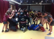 Collège Charlemagne teens "hands-on" self-defence course. These girls were awesome. High energy, determined to do whatever it takes to handle the violent confrontation. Bravo! November, 2022. www.manoli.ca
