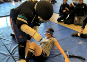 Marie Clarac High School 2026 - 90 girls, 6 sessions, stand-up & ground attack simulations experiences by each participant. Bravo to all these warrior! A life skill they will carry for ever. Empowerment through ‘hands-on’ attack simulations. Bringing out the animal within.