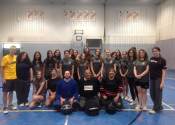 Pincourt - Chêne Bleu School. May 12 & 29, 2023. Women's 'hands-on' self-defence classes with a few boys. Well done! www.manoli.ca