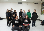 Cité des jeunes School, Vaudreuil-Dorion. Oct. - Nov. 2023. 'Hands-on' self-defence course. www.manoli.ca