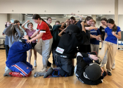 Collège St. Anne, May 7, 2024. Great energy and focus from this group of young girls confronted with multiple attack simulations. Parents were invited to attend the last class and witness what their daughters had experienced during the past 6 sessions together...wow! What an accomplishment and attitude change from these young participants. Job well done! www.manoli.ca