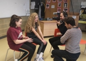 Filming our 'hands-on' women's self-defence course for Konbini News from Paris, France. Violence towards women, what can be done about it - a short documentary. dec. 2019
