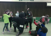 Nov. 6, 2021, Ville St. Laurent. Small group 'hands-on' self-defence workshop. Stand-up and ground defence. True warriors