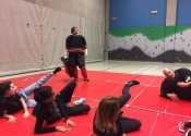Self Defense course at Heritage High School in St. Hubert in January 2017