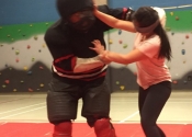 Self Defense course at Heritage High School in St. Hubert in January 2017