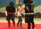 Self Defense course at Heritage High School in St. Hubert in January 2017