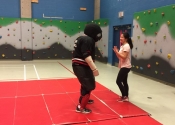 Self Defense course at Heritage High School in St. Hubert in January 2017