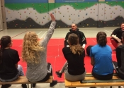 Self Defense course at Heritage High School in St. Hubert in January 2017