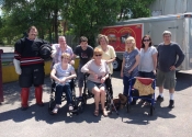West island MS self help association - attack simulations outside. July 2017