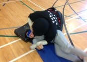 Royal Vale High School, April 2018. Montreal, NDG. Blind folded ground attacks.