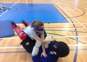 Royal Vale High School, April 2018. Montreal, NDG. Blind folded ground attacks.
