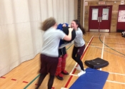 Royal Vale High School, April 2018. Montreal, NDG. 2 victims vs 1 attacker, poor guy.