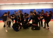 Collège Maisonneuve, women's hands-on self-defence workshop. April 2018. A fantastic bunch of women. So empowering to see them in action. Hats off to them all.