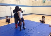 Marie Clarac High School for girls. 6 weeks, hands-on, no holds barred, women/teens Self-defence course completed. May, 2018