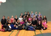 Shawinigan, Quebec. May 29, 2018. École Secondaire Des Chutes. Women & Teens 'Hands-on' self-defence workshop. Great energy and empowerment