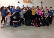 Collège de Montreal, girls self-defence workshop. Nov. 2, 2018