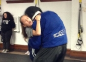 Screaming is essential. The crazier you are, the better your chances. Villa Maria high school. Hands-on Self defence course for teens (boys and girls). September - November 2018.