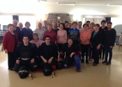 Women's group in Île Bizarre, Montreal, Qc. March 24, 2019. Empowering, hands-on attack simulations.