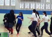 Sacred Heart School, mom and teens 'hands-on' attack simulations, self-defence workshop. April, 2019. These ladies were dynamite. Determined, focused and above all 'No! Means 'No!'  Bravo to all the participants and to those who organized it.