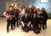 Collège Charlemagne (Montreal, West island), women's 'hands-on' self defence course given over 6 weeks as an after school activity. These girls were psyched and motivated to 'Do whatever it takes' to deal with the dangerous simulations they were confronted with. Hats off to all of them. They were an inspiration. May 1, 2019.