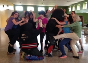 June 1st, 2019. Le Vieux Longueuil community center. Women's hands-on, self-defence workshop. Empowering, stimulating and attitude building. What an event for these ladies. Excellent work. We will be back in September