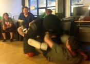 Visually impaired personal safety workshop - June 2019. Helping others is what it's all about. We empowered these wonderful people who face sooo many obstacles in their lives. We gave them options on what they can do if confronted. Worked on stand-up defence and what to do if thrown to the ground, then we attacked