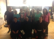 Visually impaired personal safety workshop - June 2019. Helping others is what it's all about. We empowered these wonderful people who face sooo many obstacles in their lives. We gave them options on what they can do if confronted. Worked on stand-up defence and what to do if thrown to the ground, then we attacked.... my two boys slowly taking over the job of helping others.....very proud of them