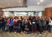Riverside school board - Nov. 2019, self-defence workshop. An eye opening experience for all participants. They got a taste of what an actual, stressful attack would feel like. Panic, confusion and mayhem that goes on during a violent confrontation. Hats off to you all.