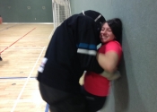 Shawinigan, Qc. Women's 'hands-on' self-defence workshop. Forcing himself upon her - confined spaces. Nov. 29, 2019