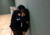 Shawinigan, Qc. Women's 'hands-on' self-defence workshop. Forcing himself upon her - confined spaces. Nov. 29, 2019