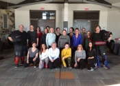 Canada post, women's 'hands-on' self-defence workshop. March 2020.  Estérel, Quebec.
