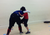 WE ARE BACK. Downtown Montreal, 'Hands-on' self-defence workshops for Secondary 1, 2 & 3 boys & girls. 65 participants attended our 3 NO 'Non-sense' personal safety workshops. June 21 & 22, 2021.