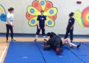 Junior attacking on the ground. Marie Clarac