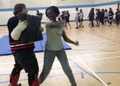 Marie Clarac, February 2017, elbow strike