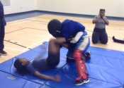 Marie Clarac, May 2017, hands-on women's self-defence course