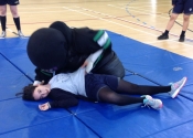 Marie Clarac, May 2017. Self defence vs. Knife. Tough simulation