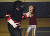 Robert grabbing student by neck Royal West Academy May 2014