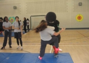 George attacking at Marie Clarac 2014 assault prevention
