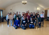 April 20, 2024 - City of Westmount 'hands-on' self-defence workshop for women & teens. What an empowering experience for all participants. Attacks simulations done - someone we know, stranger/danger, verbal & sexual harassment, confined spaces and much more. www.manoli.ca